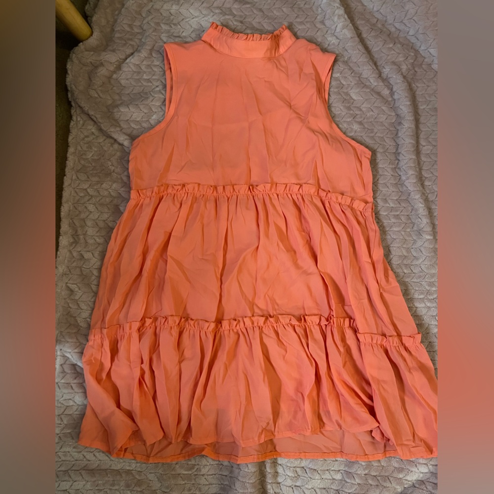 Coral heimish dress.